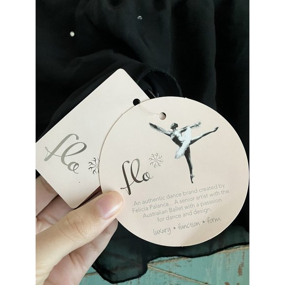 Flo Dancewear Dance Tutu Black with Rhinestones Kids Size XS New With Tags - Picture 4 of 6